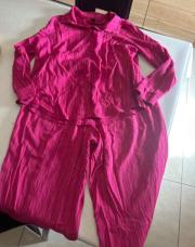 Ensemble pantalon et chemise rose SHEIN taille 0XL