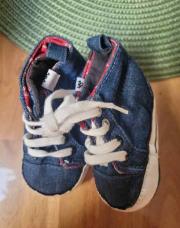 Chaussure bébé bleu rouge 
