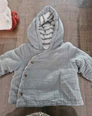 Manteau cache cœur sergent major bleu/vert 3m NEUF 