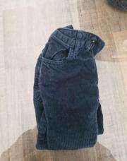 Jeans velours bleu marine 98