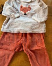 Pyjama 2 pièce renard 6 mois 