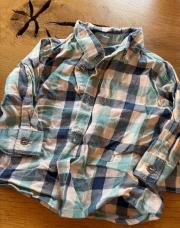 Chemise carreau bleu 6 mois 