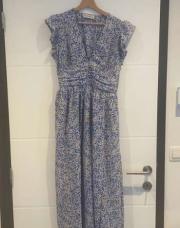Robe longue neuve blanc bleu 