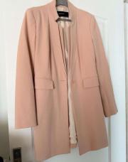 Veste longue rose Zara S