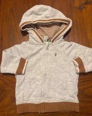 Sweat gris et camel obaibi neuf 12 mois 