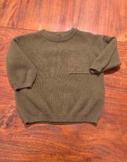 Pull kaki 12-18 mois 