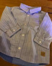 Chemise tape à l’œil bleu clair 6 mois 