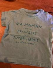 T shirt maman princesse 6 mois gémo 