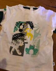 T shirt savane blanc obaibi 6 mois 