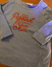 T shirt longue manche papounet tape à l’œil 6 mois 