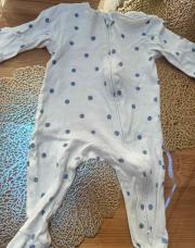 Pyjama blanc a pois primark6/9 mois 