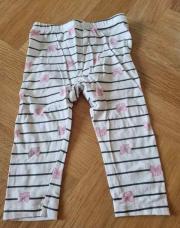 Legging ligné noir, nœuds rose - socute - 86