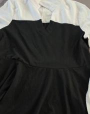 Pull noir et blanc M