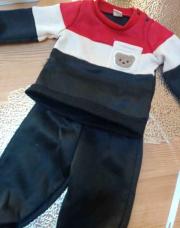 Ensemble noir et rouge  shein 6/9 mois 
