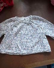 Blouse tao bleu 6mois 