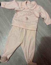 Pyjama rose 2 pièces 1-3mois