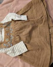 Ensemble Bodie manches longues et Robe velours Sergent Major - 18 mois 