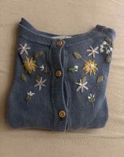 Gilet bleu brodé name it 6