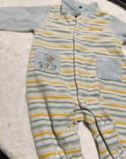 pyjama rayé à poches