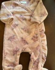 Pyjama polaire rose chat  62cm