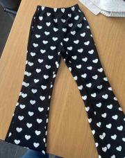 Pantalon cœur noir/blanc-8 ans 