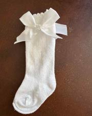 Paire chaussette haute blanche 