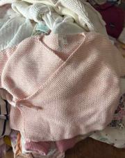 Gilet en maille 0 rose 
