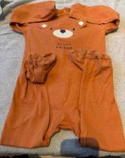 Pyjama léger brun ourson 24mois