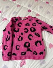 Pull fushia léopard vingino 4 ans 