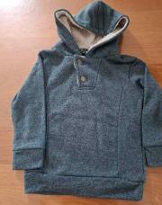 Pullgris capuche TQF 4 ans