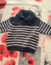 Pull col bleu 