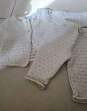 ensemble okaidi 6 mois blanc et doré