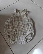 salopette zara 3-6 mois carreaux