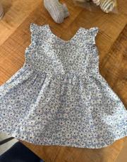 Robe fleur bleu 3 mois 