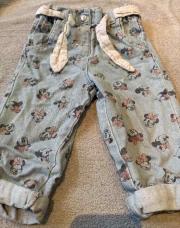 Jeans motifs tête Minnie 12mois