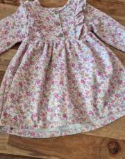 Robe blanche fleurs 86