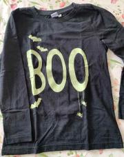 Teeshirt ML noir boo 134/140