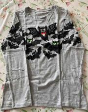 Teeshirt ML gris chauve-souris 134 9ans