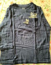 Teeshirt ml bleu raton laveur 134 9ans