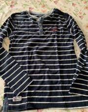 Teeshirt ml bleu marin C&A 134/140