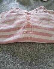 Pull a ligne rose 1-3 mois