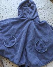 poncho bain bleu bemini 36M