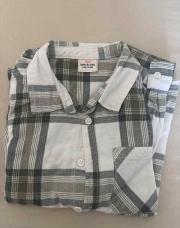 Chemise carreaux vert TAO 6