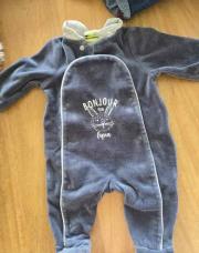 Pyjama gris a col 