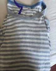 Pull rayé gris seraphine