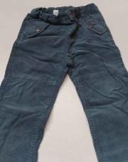 Pantalon velours côtelé vert foncé Obaïbi 86cm 