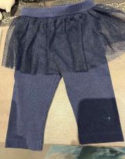 Legging bleu foncée avec tutu 