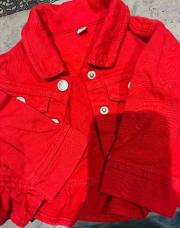 Veste rouge 3 mois