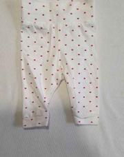 Pantalon vertbaudet 1M blanc coeur