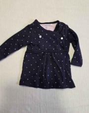 Robe noppies bleu imprimé 56cm